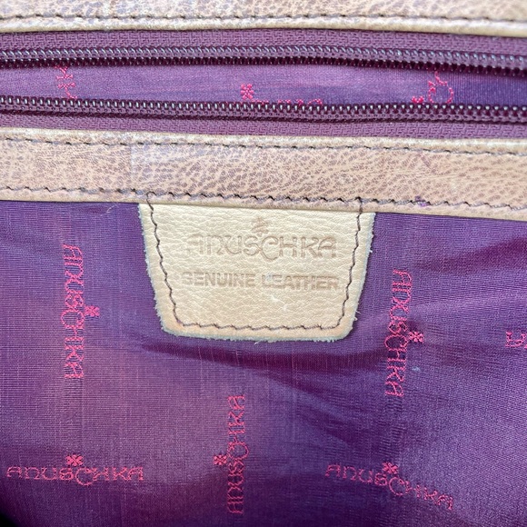 Vintage Anuschka hand painted leather shoulder bag - Picture 8 of 16